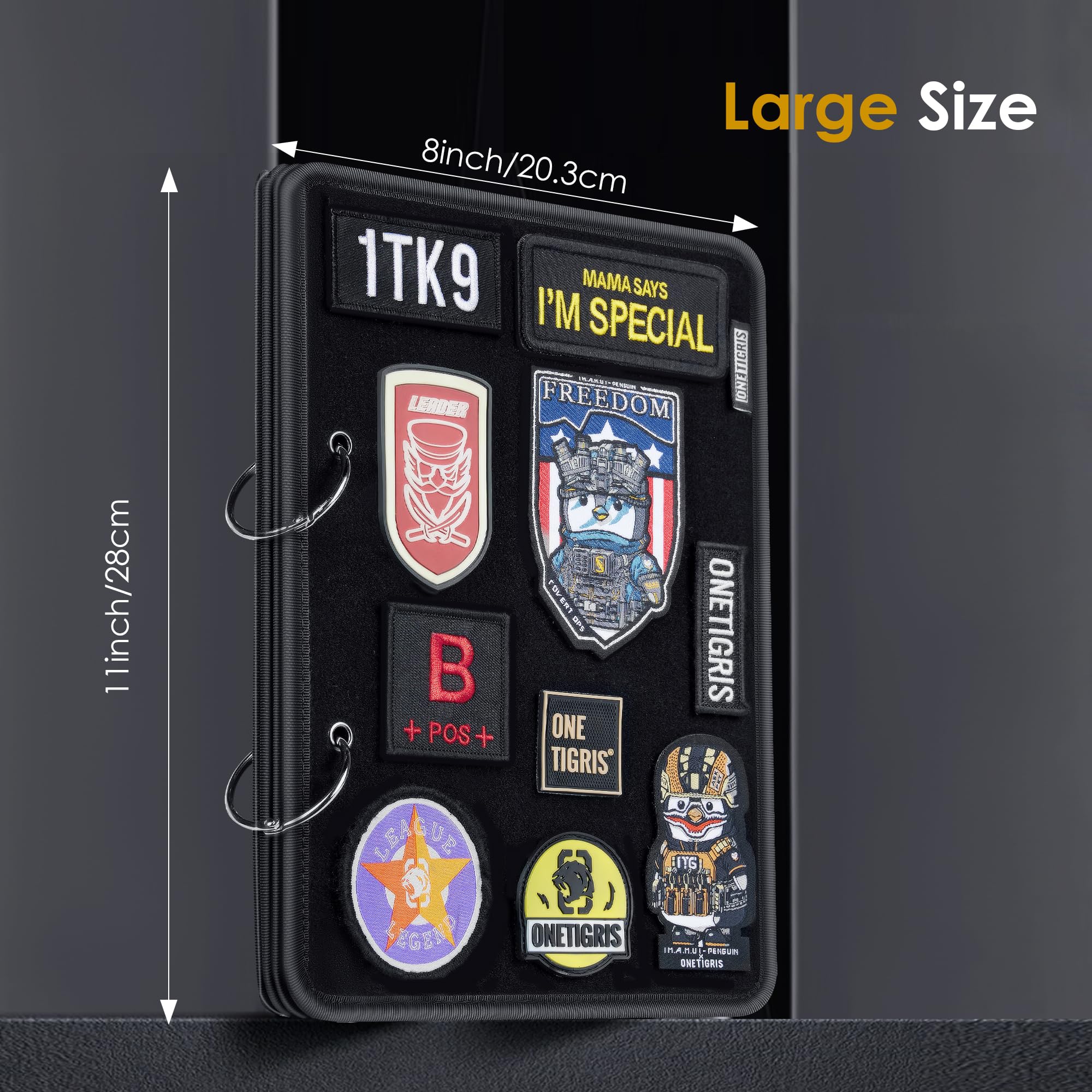 Patch Display 03丨Flip-Page Badge Album & Metal Detachable Binder